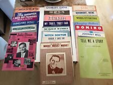 Vintage Sheet Music Lot of 21 items: See Pictures and Description for titles. picture