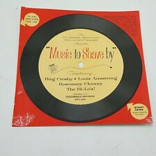 Vintage Promo Remington Shaver Paper Record Music To Shave By Louis Armstrong NM picture