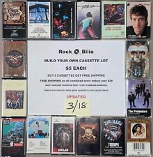 ALL $5 CLASSIC ROCK METAL BUY 5 & GET  BUILD YOUR CASSETTE TAPE LOT picture