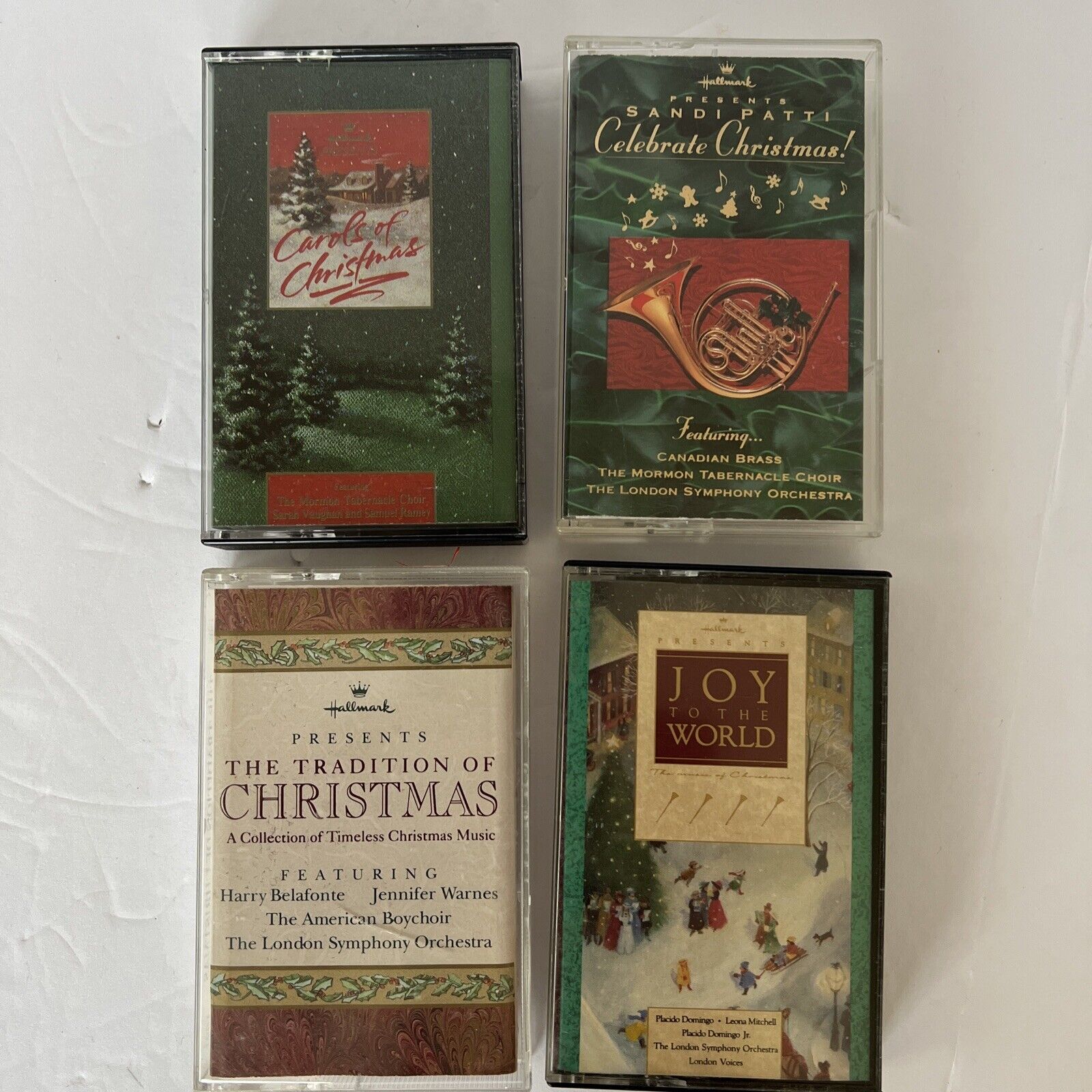 Vintage Hallmark Presents Christmas Cassette Lot Of 4 Celebrate Christmas Songs