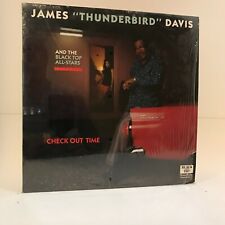 JAMES THUNDERBIRD DAVIS Check Out Time - Blacktop Records VG++  Shrink picture