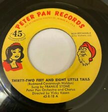 Frankie Stone Thirty-Two Feet And Eight Little Tails Vinyl Record Vintage 45 RPM picture