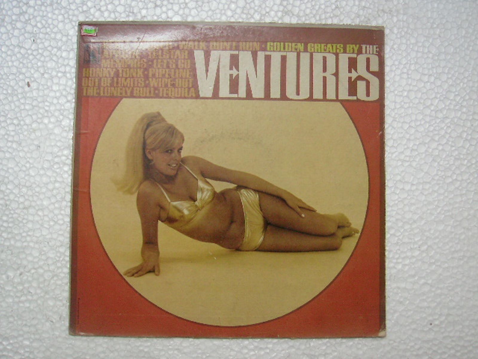 THE VENTURES GOLDEN GREATS DIFFERENT DISC 1st print RARE LP record INDIA lmn