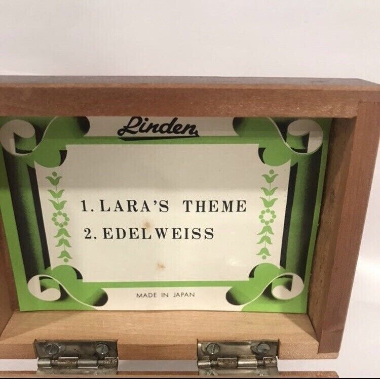 Vintage Music Box Lara’s Theme  Edelweiss Japan Reuge Hummel Image