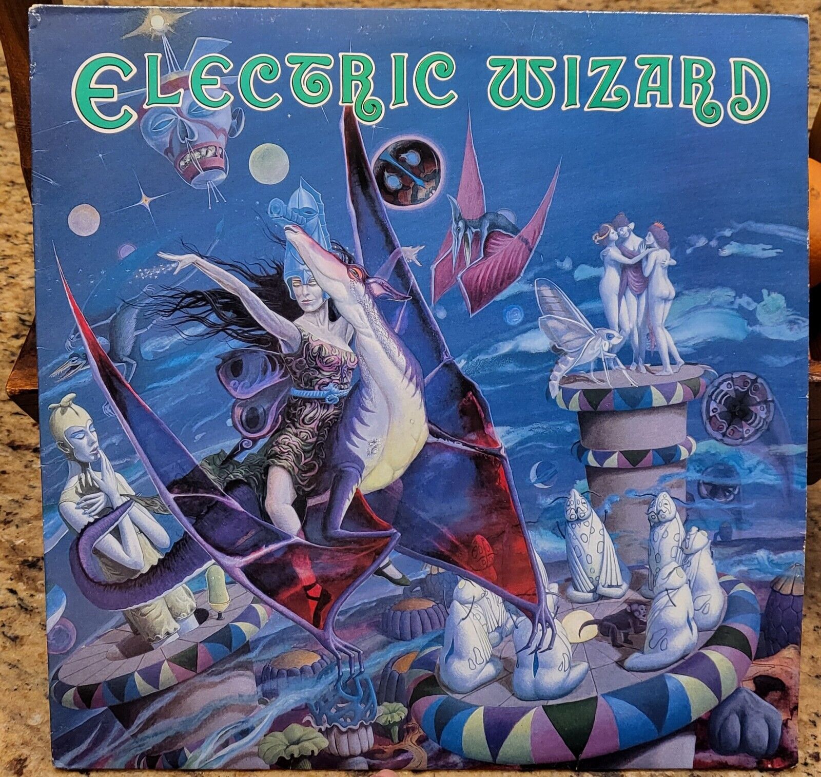 AUTOGRAPHED Electric Wizard S/T GREEN VINYL w/ hand written SETLIST FINAL $140