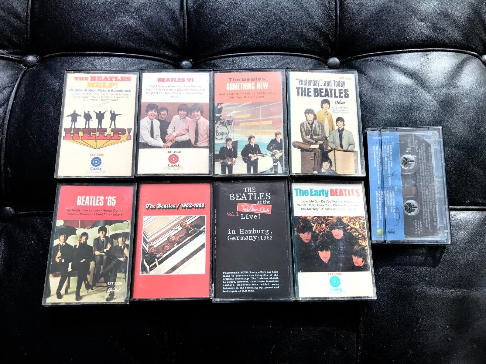 Vintage Cassettes Beatles Lot of 9