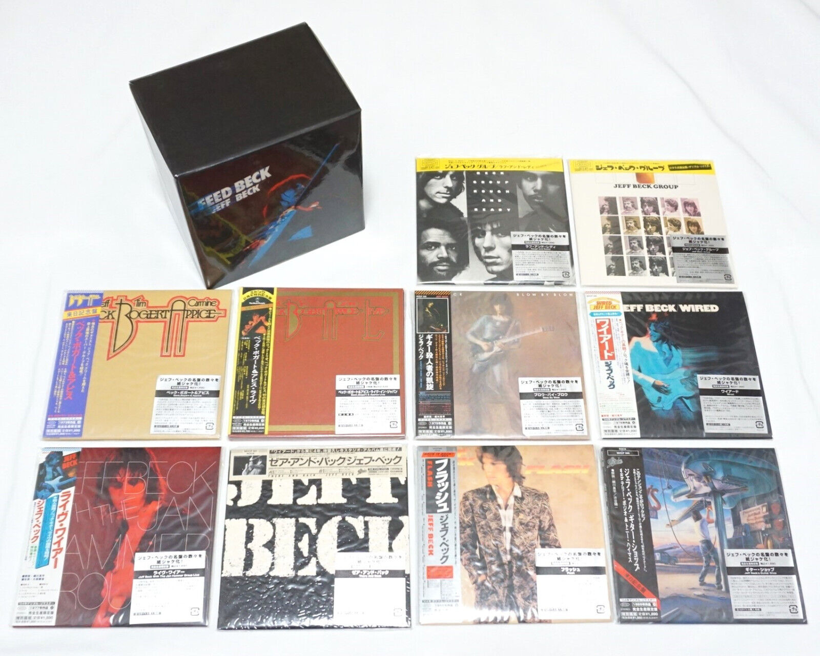 Jeff Beck - Mini LP CD 10 Titles Promo Box Set Replica Paper Sleeve Obi Japan