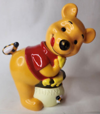 Vintage 1982 Pooh Baby Winnie Windup  Old Toy Musical Crib Rail Runner picture