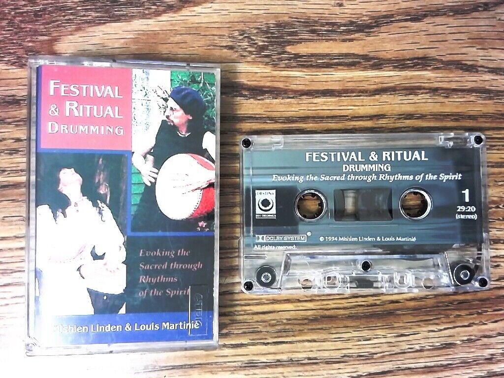 Vintage Cassette: Festival and Ritual Drumming - Mishlen Linden, Louis Martinie