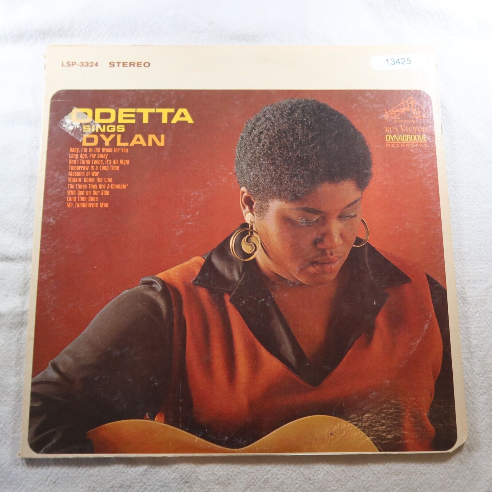 Odetta Sings Dylan   Record Album Vinyl LP