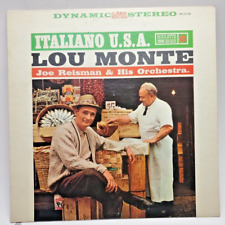 Lou Monte Italiano U.S.A. 1958 Roulette Records SR 25126 STEREO picture