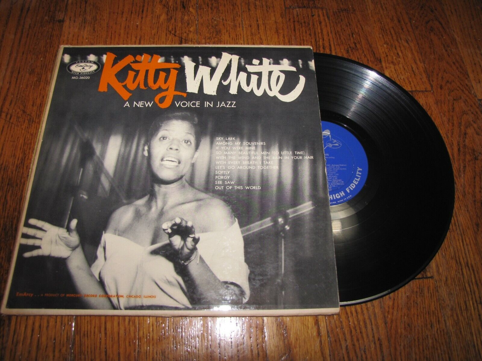 KITTY WHITE - A NEW VOICE IN JAZZ - EMARCY RECORDS MG-36020 LP 