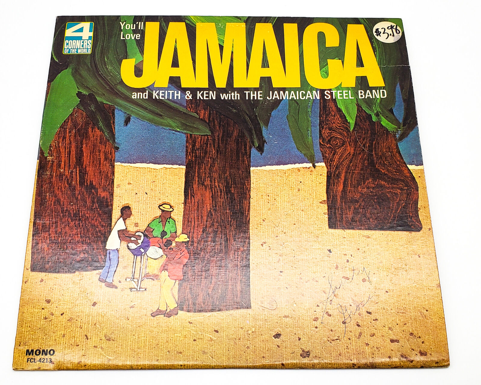 Keith & Ken You\'ll Love Jamaica 33 RPM LP Record 4 Corners Of The World 1965 Y