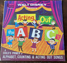Vintage 1962 Walt Disney Presents ACTING OUT THE ABC’s Vinyl Record LP picture