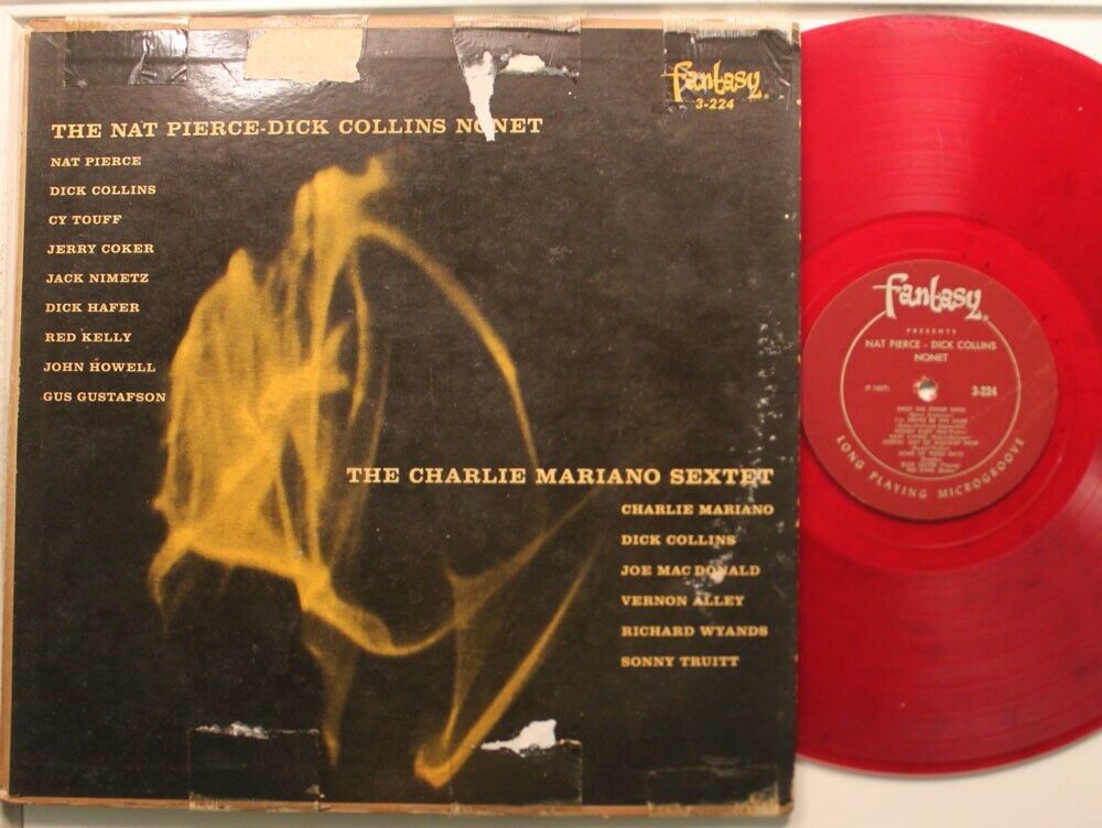 Nat Pierce Dick Collins Nonet & Charlie Mariano Sextet Red Vinyl Lp Self-Titled