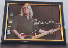 CLIFF WILLIAMS - HAND SIGNED ACDC PHOTO WITH COA - 8x10 PHOTO - FRAMED AUTHENTIC picture