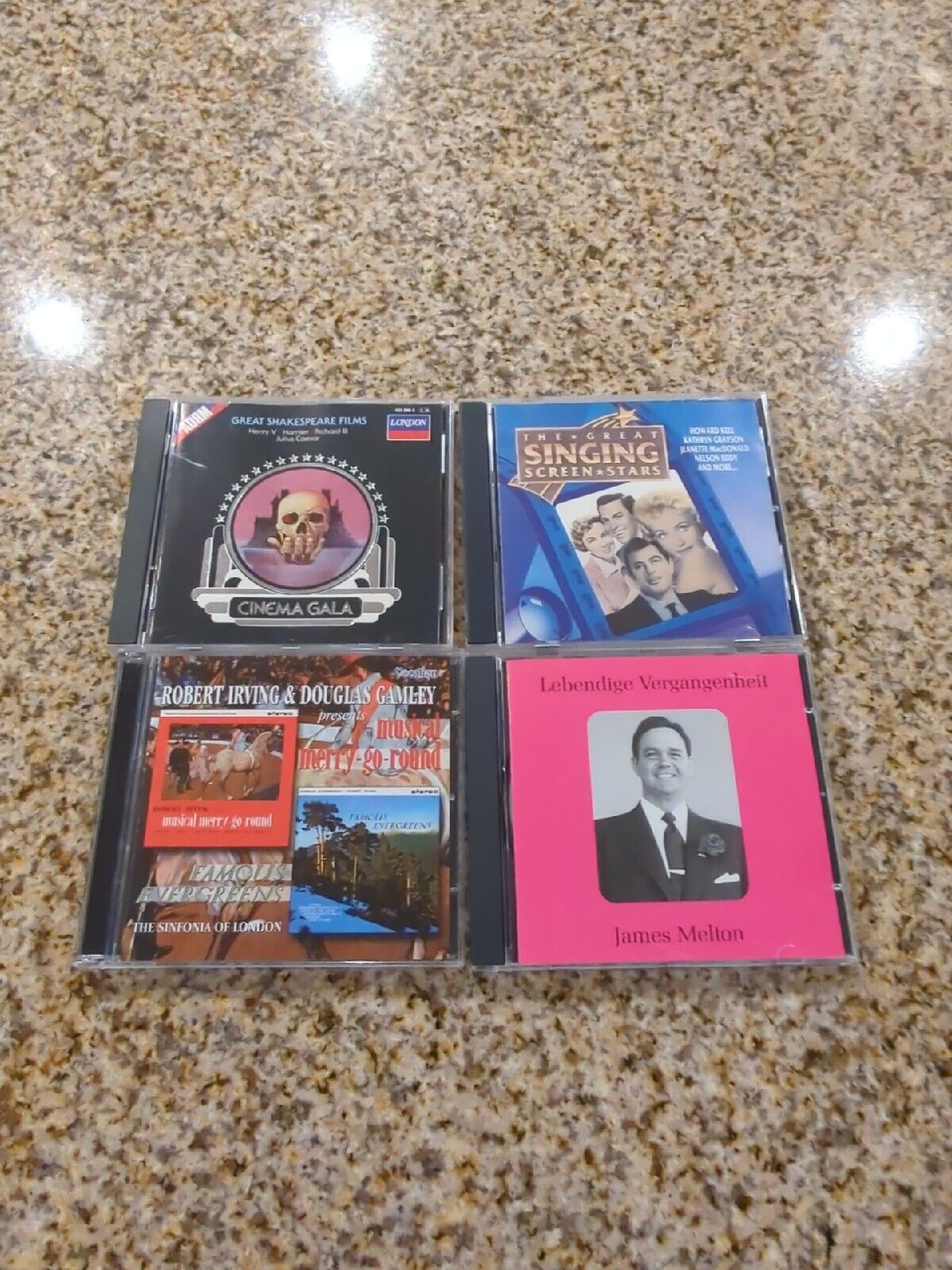 Lot of 4 Classic Opera CDs - Lot 7 Walton Rozsa Keel Grayson Irving Melton