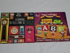 2 Walt Disney Vinyl Learning Record Albums picture