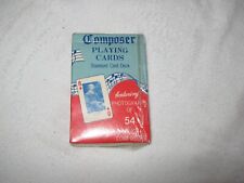 Vintage Famous Great Music Composers Playing Cards, Complete Set, 54 Diff Photos picture