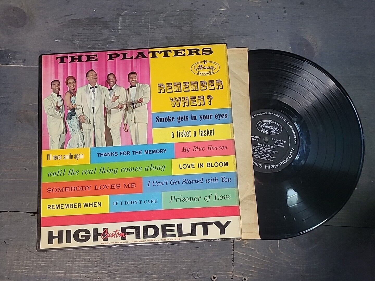 *RARE* THE PLATTERS- REMEMBER WHEN- LP 12\