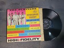 *RARE* THE PLATTERS- REMEMBER WHEN- LP 12