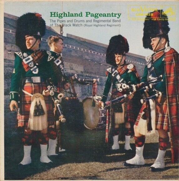 Scottish Pipes & Drums 2 Albums-Highland Pageantry, Scottish Splendor Vinyl 12\'\'