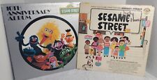 Sesame Street Lot Of 2 Vintage Vinyl Records Albums 1978 / 1979 picture