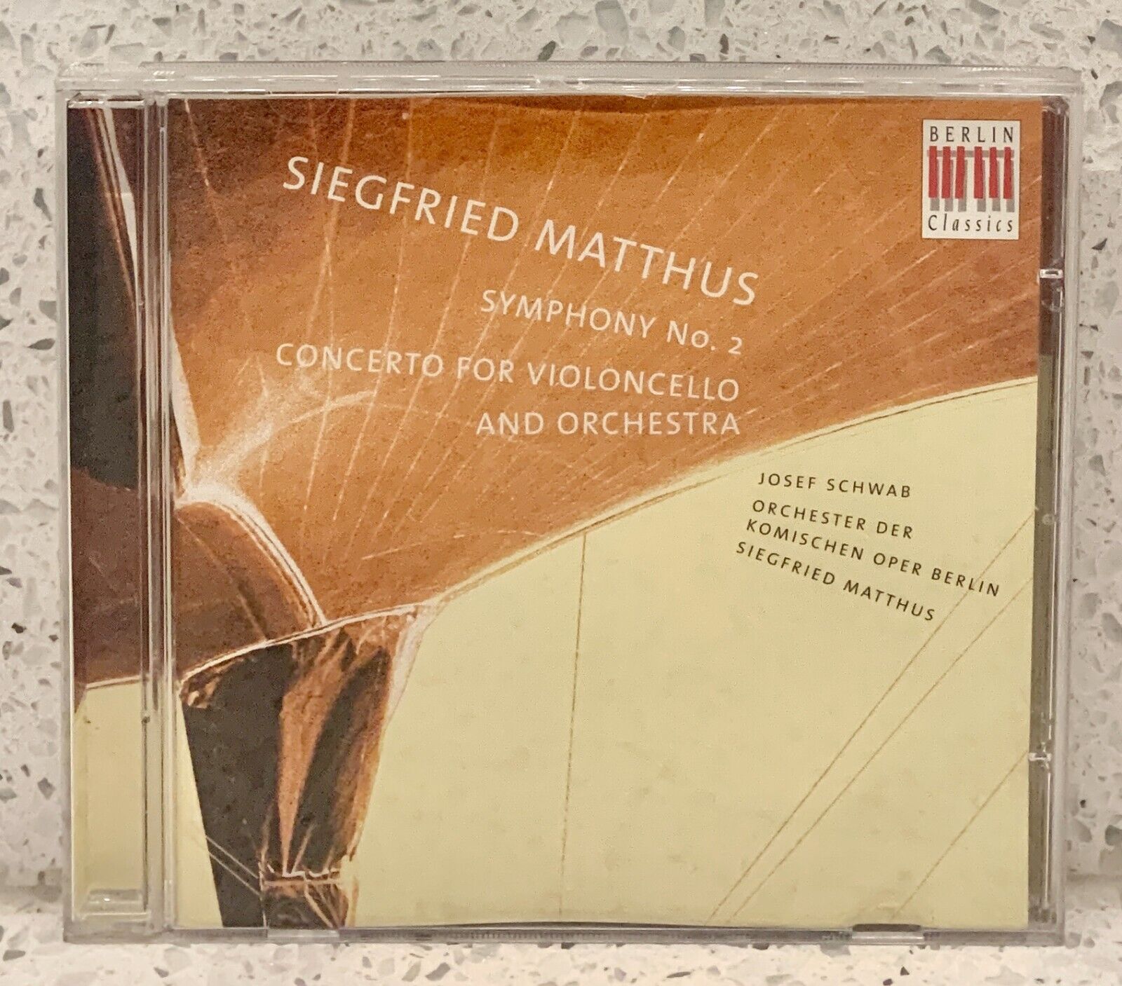 SIEGFRIED MATTHUS Symphony No 2 (CD Berlin Classics) Cello Concerto JOSEF SCHWAB