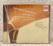 SIEGFRIED MATTHUS Symphony No 2 (CD Berlin Classics) Cello Concerto JOSEF SCHWAB picture