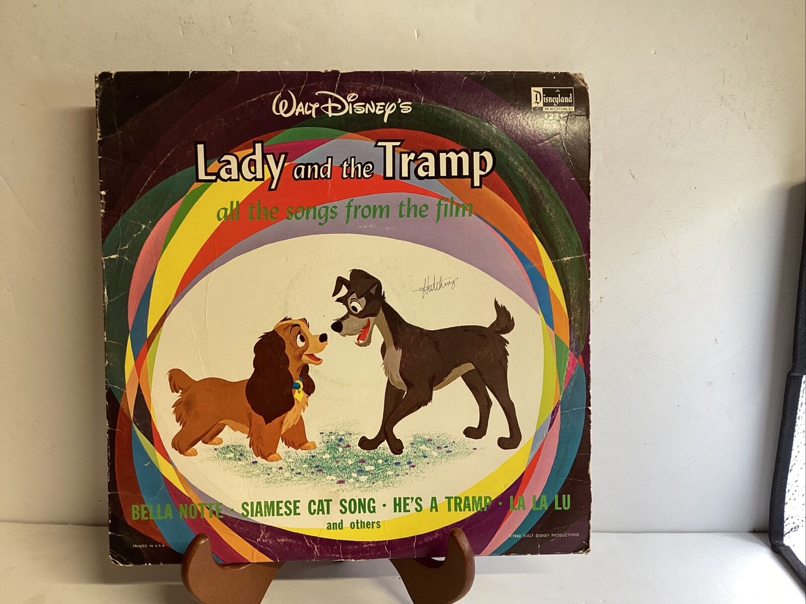 Vintage~1962~ Walt Disney’s~”Lady And The Tramp”~ Vinyl Record