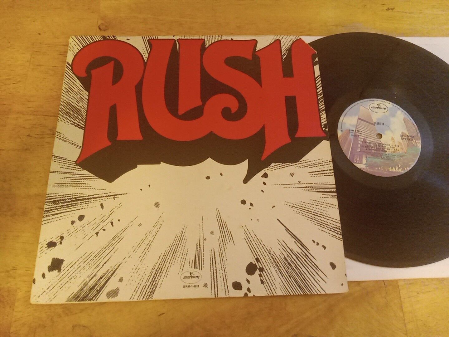 RUSH Self Titled Vinyl LP 1974 Mercury SRM-1-1011 Masterdisk 1ST Press Ex/ Vg+