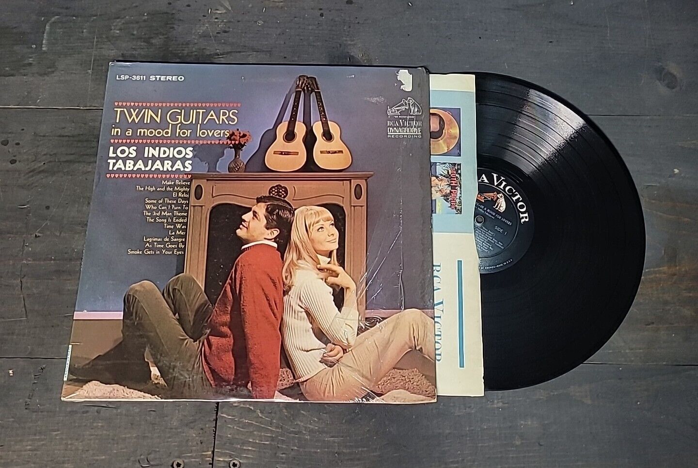 Vinyl LP: Los Indios Tabajaras, “Twin Guitars In A Mood For Lovers” 1966 Stereo