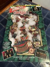 Vintage Mr Christmas Holiday Carousel - Lighted Musical Carousel 1992 - Works picture