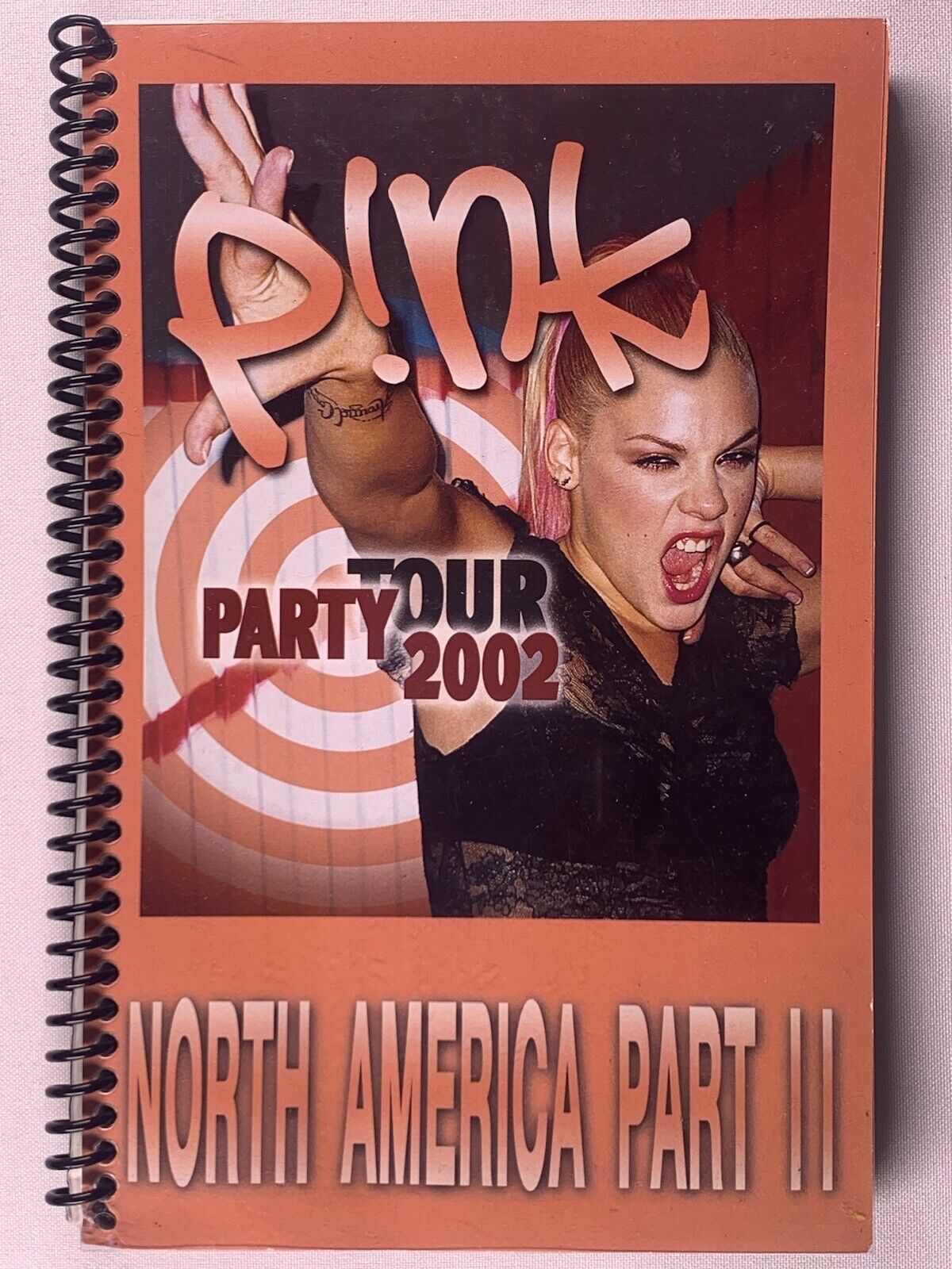 Pink Itinerary Original Vintage North American Party Tour Part II 2002