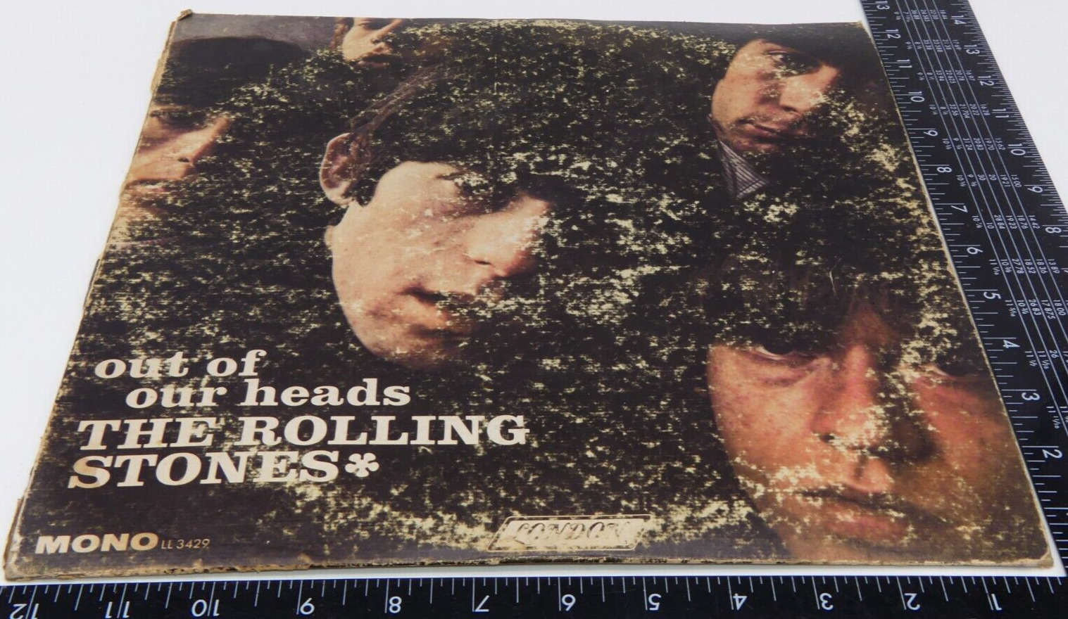 Vintage The Rolling Stones Out Of Our Heads Vinyl Album Record LP Mono 1965