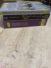 Lot of 3 Classical Music Cassette Tape Box Sets Tchaikovsky Brahms Prokofiev DG picture