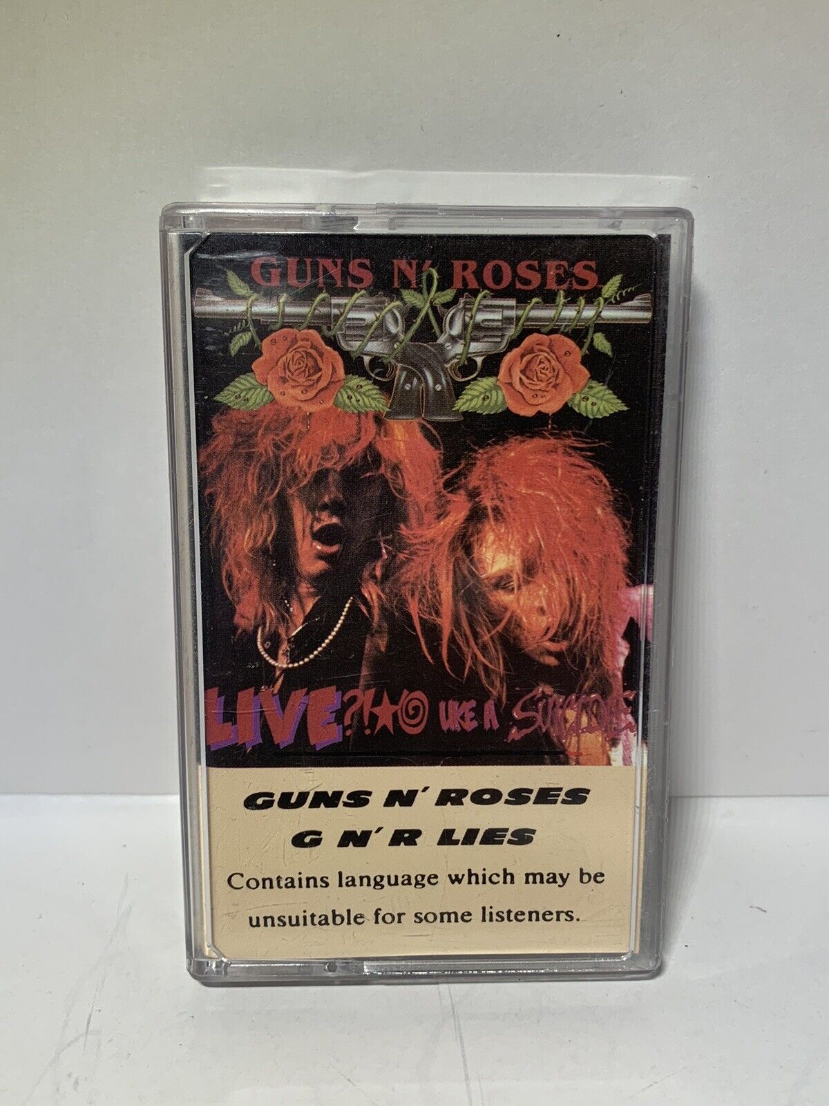 Guns N Roses Lies Vintage Unofficial Cassette (Rare) 1988 Live