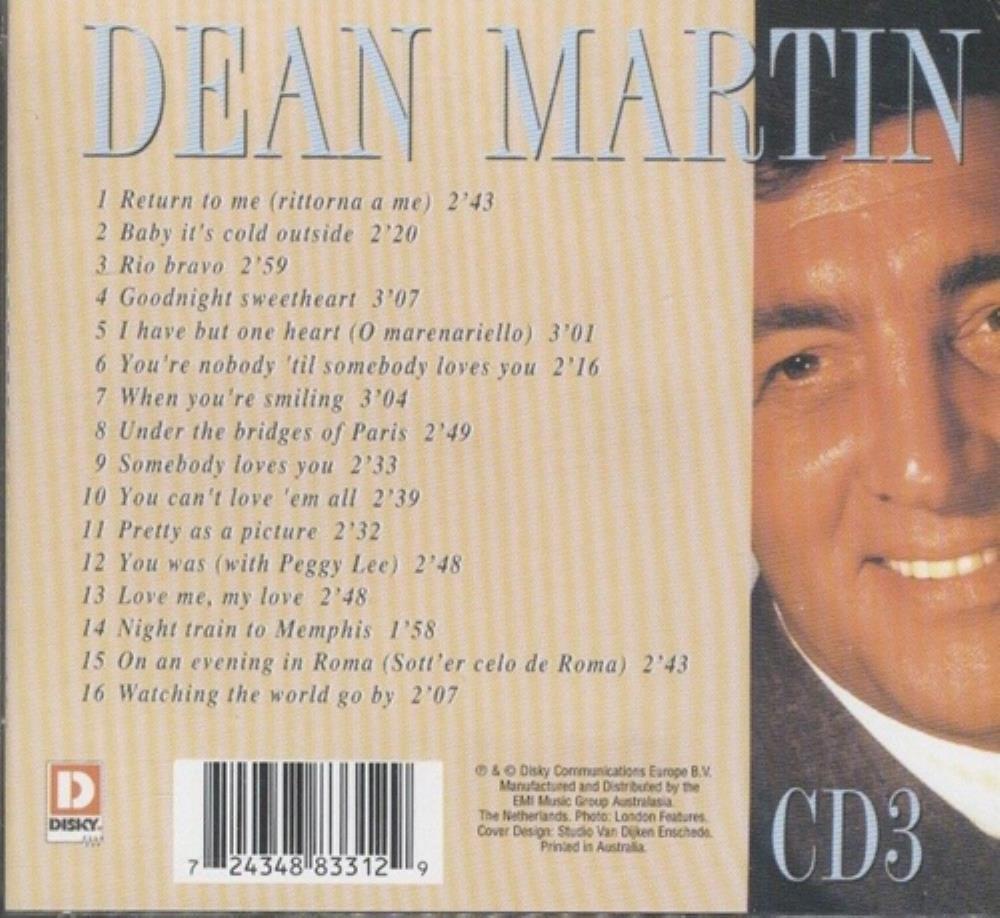 Dean Martin - Martin, Dean - Memories Are Made Of This CD3 CD (1997) Audio