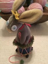 Vintage Christmas Donkey Sitting on Drum Rare Find picture