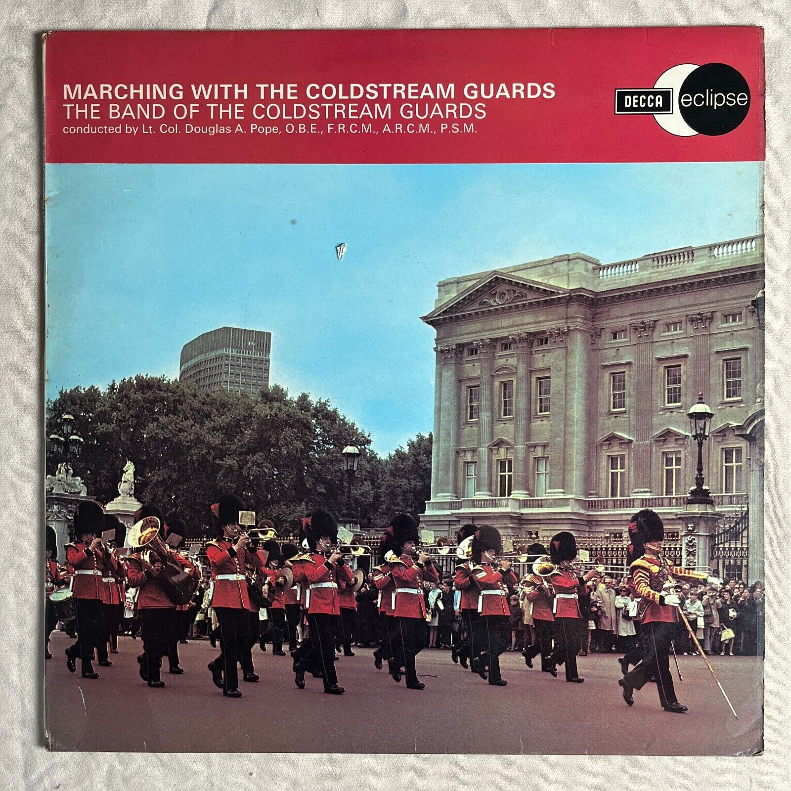 COLDSTREAM GUARDS Marching With The Coldstream Guards 1971 Eclipse ECS 2036 - VG