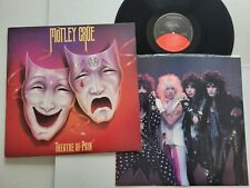 MOTLEY CRUE - Theatre Of Pain 1985 GLAM HARD ROCK + lyric inner sleeve EX/EX picture