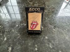 Rare Rolling Stones Tongue Golden Zippo Lighter 1997 HTF picture