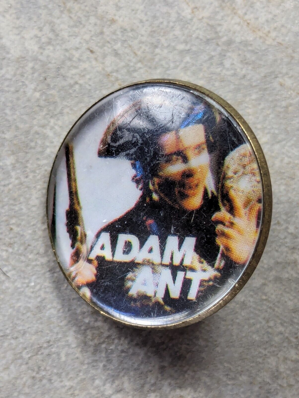 Vintage 80's Adam And The Ants Pin Badge Purchased Around 1986 Ant Music 