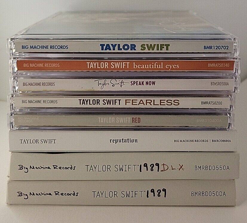 Taylor Swift CDs - Beautiful Eyes, 1989 DLX, Reputation, Red Fearless & More