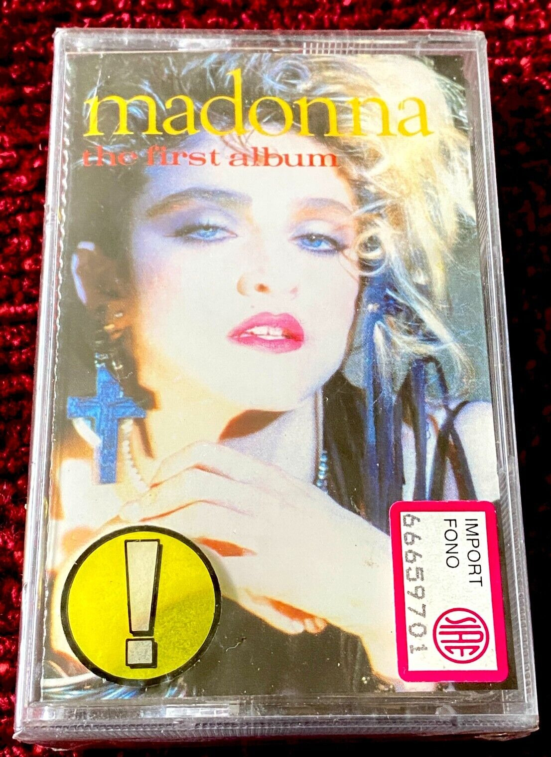 MADONNA SEALED THE FIRST ALBUM SEALED EUROPE PRICE IMPORT STICKER FONO HOLIDAY