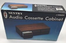 Vintage Sentry Audio Cassette Cabinet Holds 33-48 Cassettes In Original Box picture