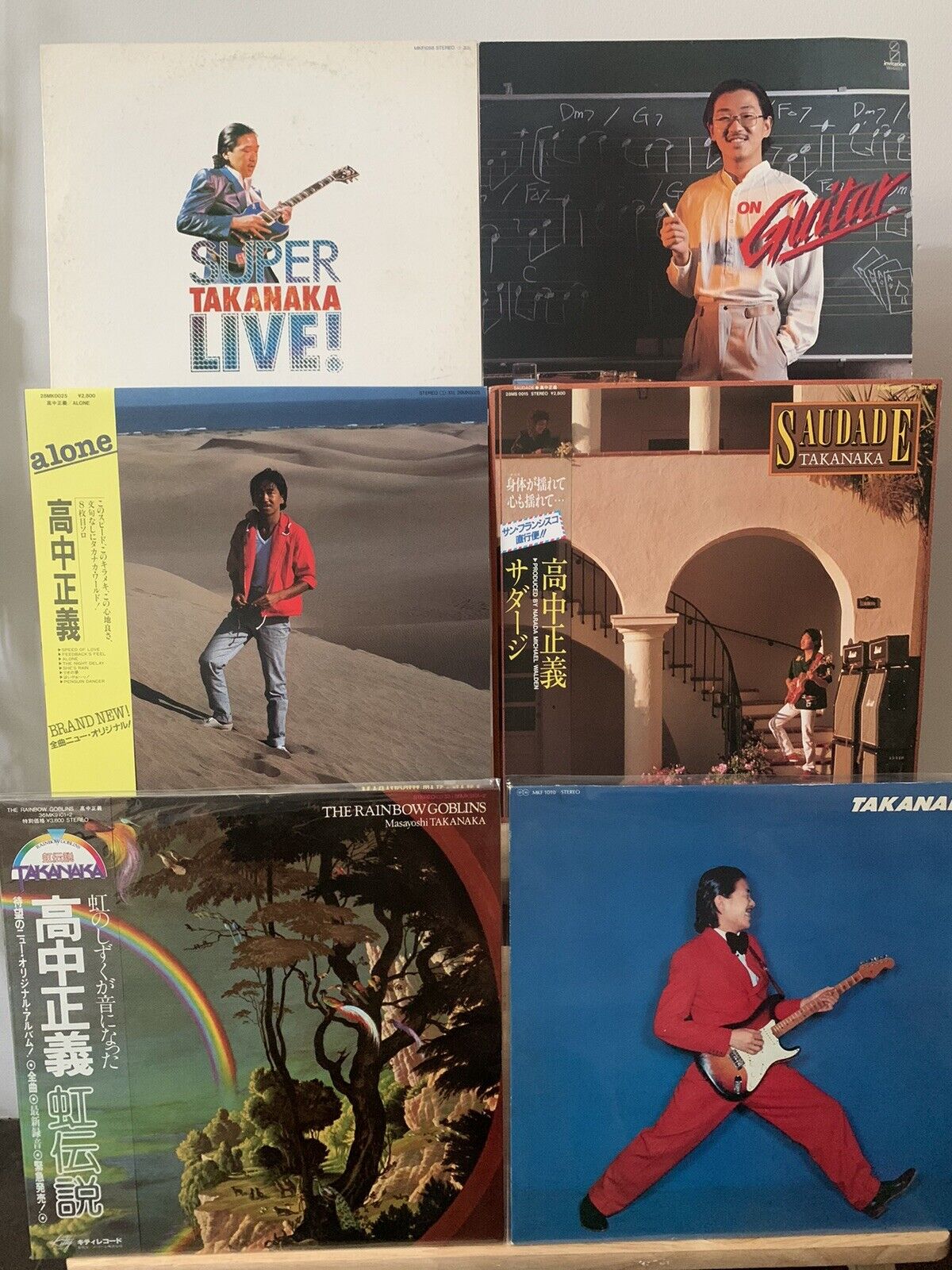 Masayoshi Takanaka - Lot of 6 vinyls -  Japan LP w/OBI