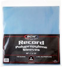 100 BCW 12-Inch Record Outer Sleeves LP Covers Album Holders Protection picture