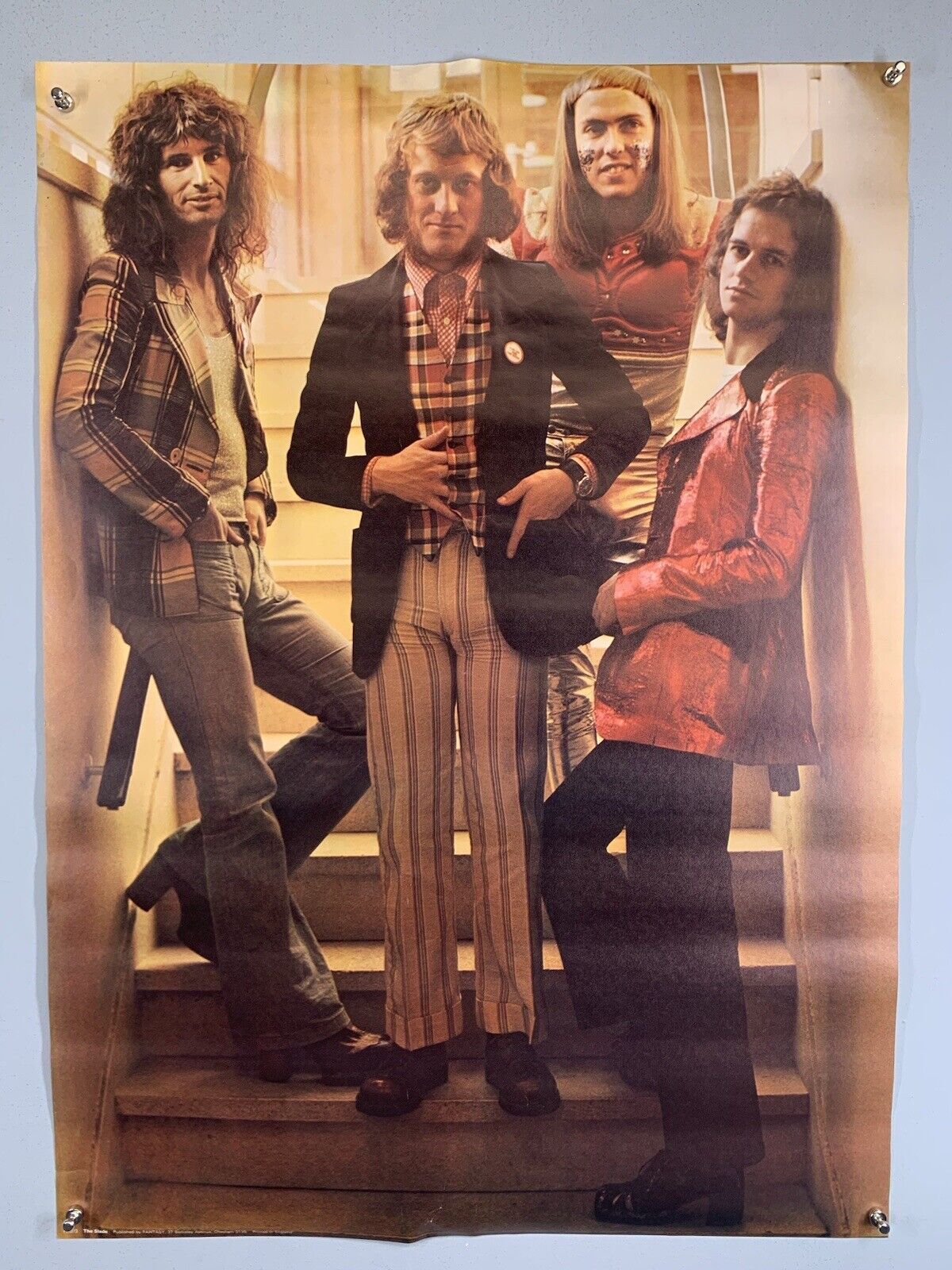 Slade Poster Original Vintage Fantasy Printed in England Circa 1970s