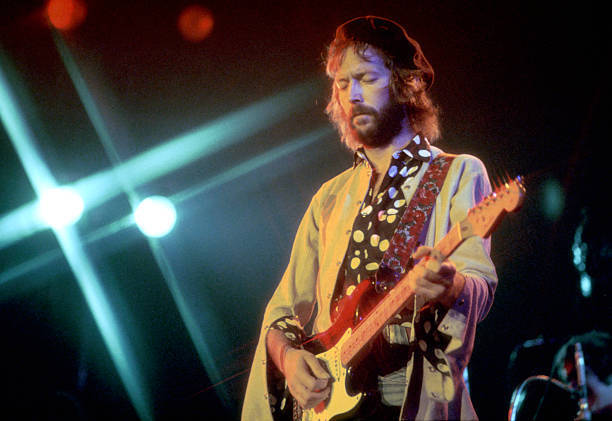 Eric Clapton performs with his Fender Stratocaster 1977 OLD MUSIC PHOTO 11
